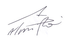Autographe ALMIRON