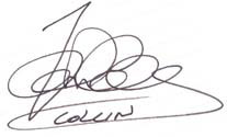 Autographe COLLINS