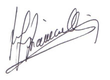 Autographe BIANCARELLI
