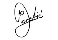 Autographe JOVETIC