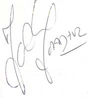 Autographe MADAR