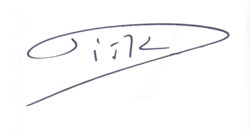 Autographe SIMIC