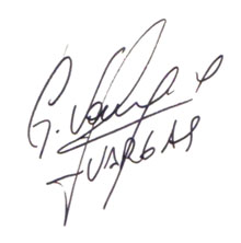 Autographe VARGAS