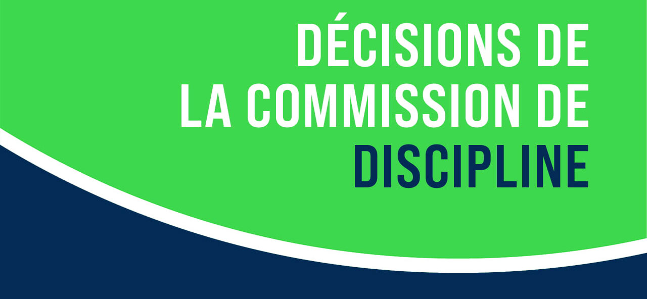Commission de discipline