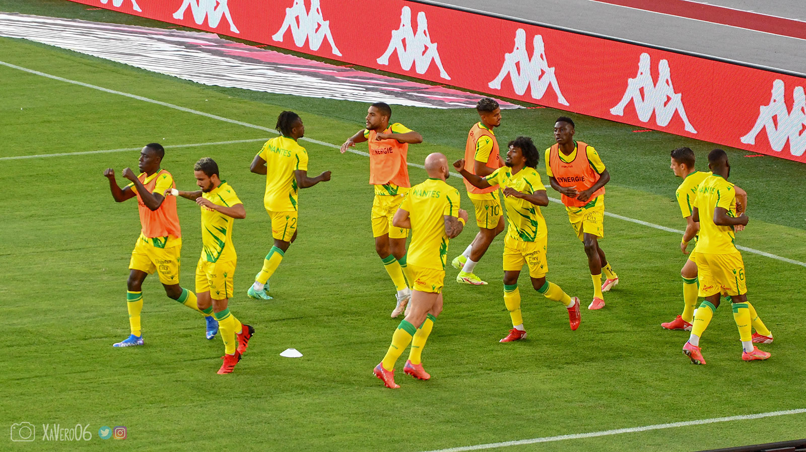 Le onze nantais avec Appiah