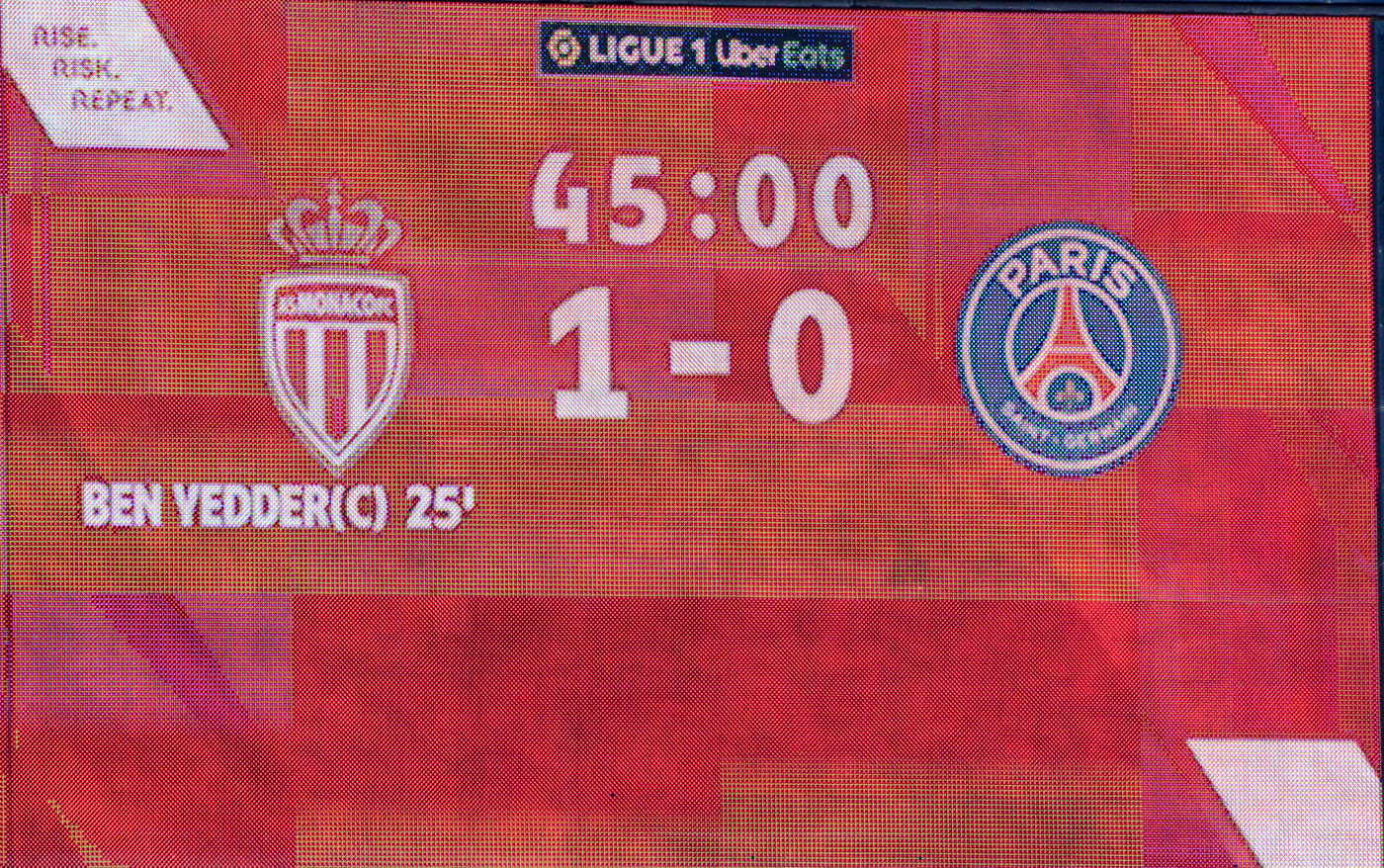 1-0, score à la pause
