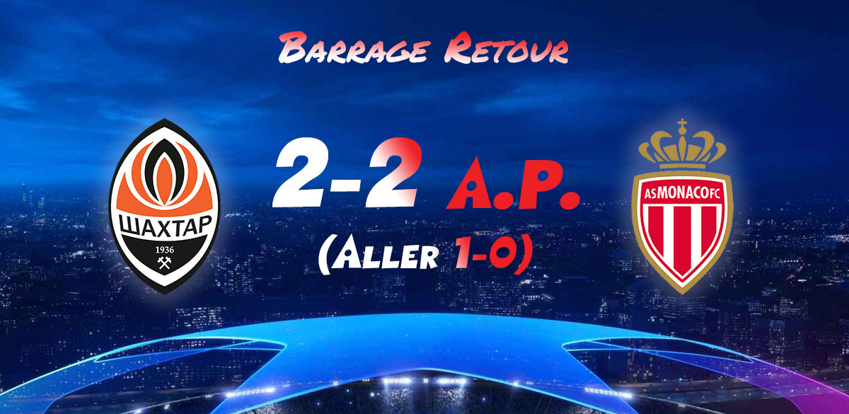Résultats Barrage Retour Ligue des Champions