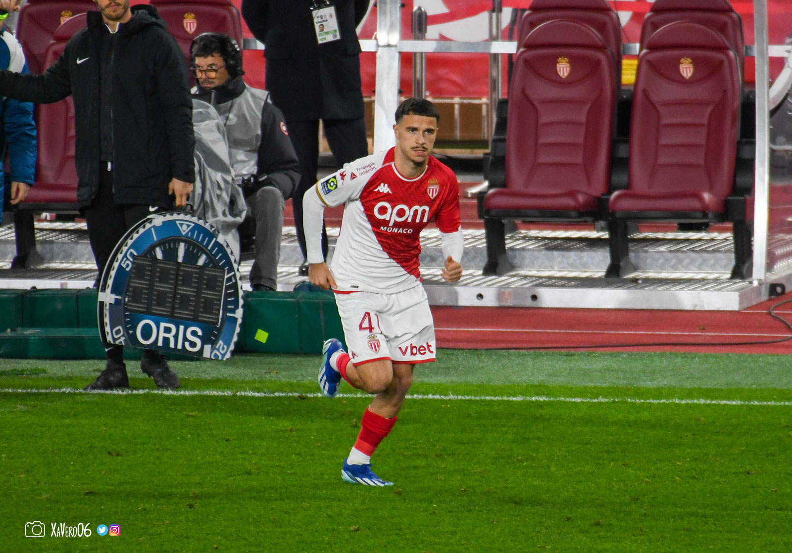 Entrée de Cartillier contre Reims pour son premier match de L1