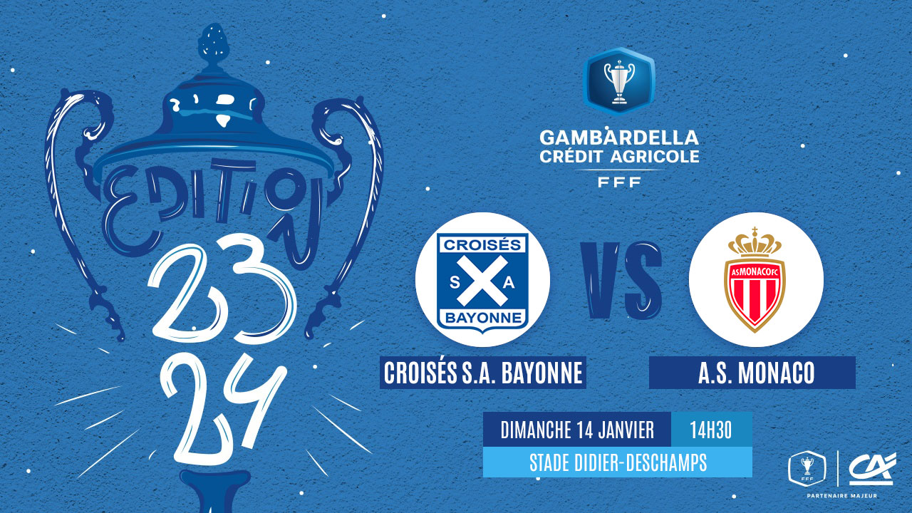 Affiche des 32èmes de finale Coupe Gambardella