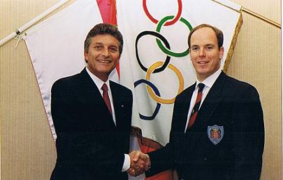 Henry Rey et S.A.S. Albert-II an 1994