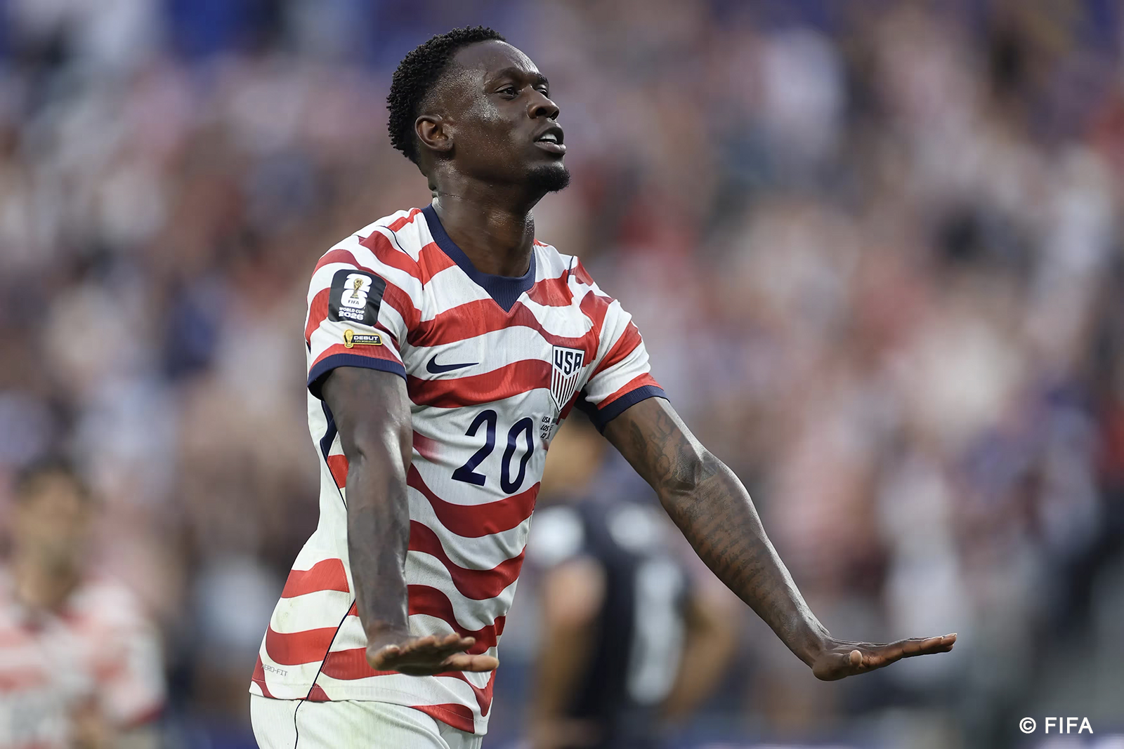 Folarin Balogun buteur contre le Paraguay