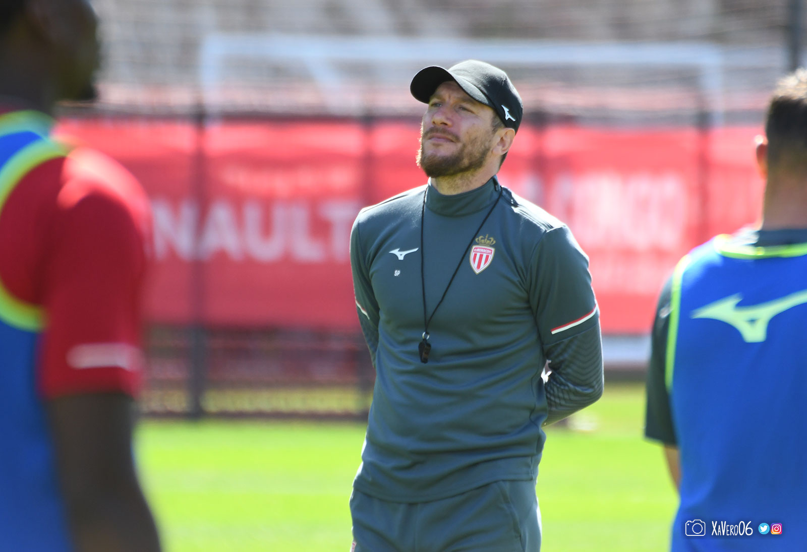 Sébastien Pocognoli à l'entraînement de l'AS Monaco